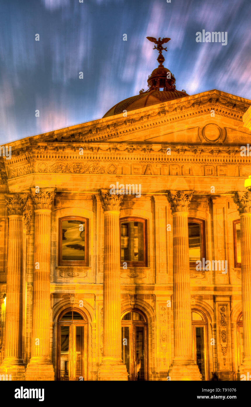 Teatro de la Paz, San Luis Potosi, Messico Foto Stock