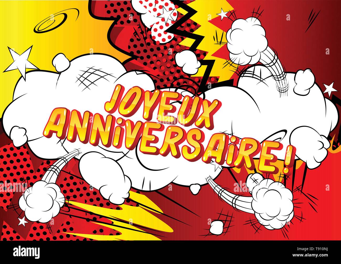 Happy Birthday Explosion In Comic Immagini E Fotos Stock Alamy