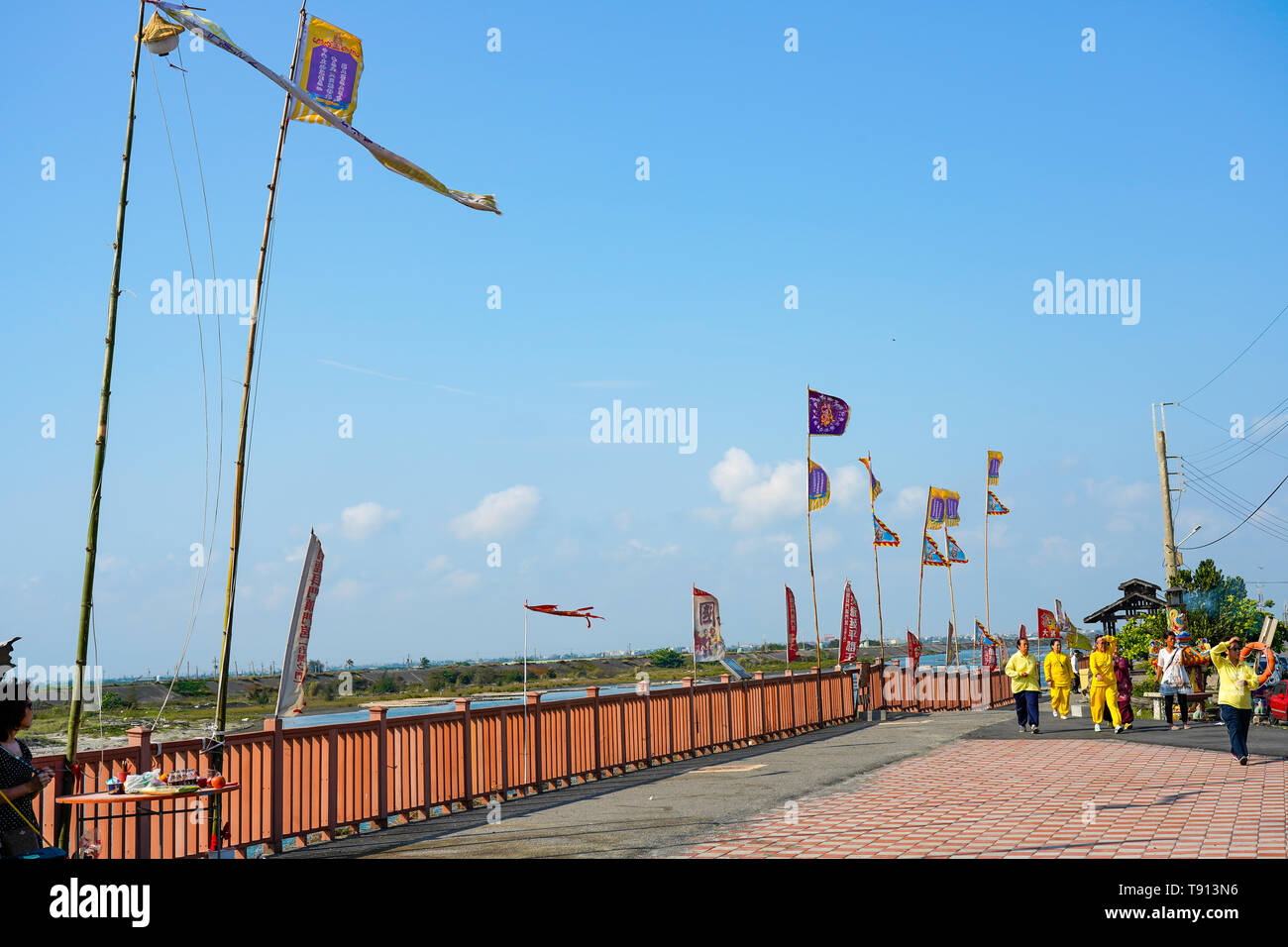 Luermen estuario del fiume (naturale difesa della capitale) a Taijiang National Park, Tainan, Taiwan Foto Stock