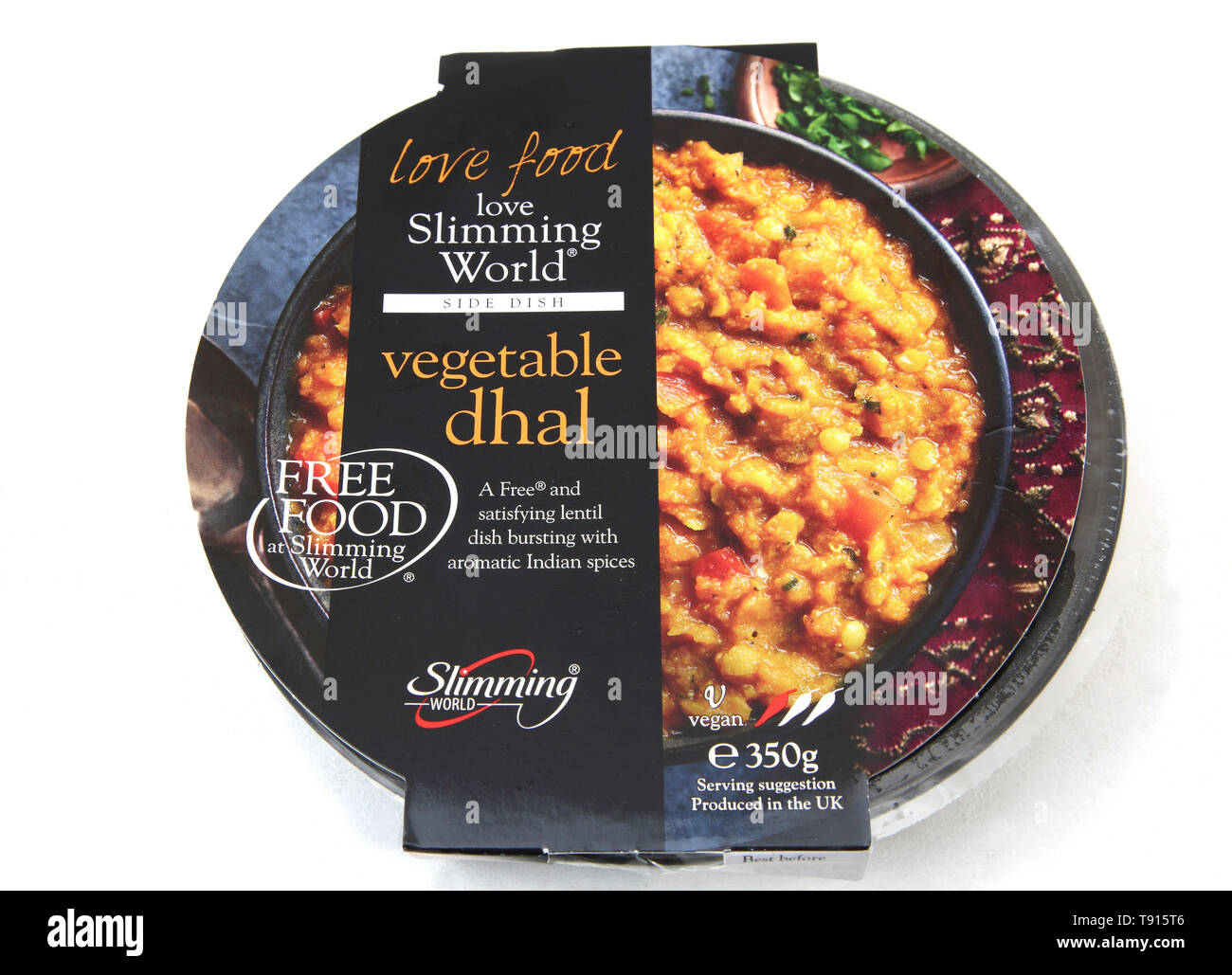 Mondo dimagrante Vegan Curry Dhal vegetale Foto Stock
