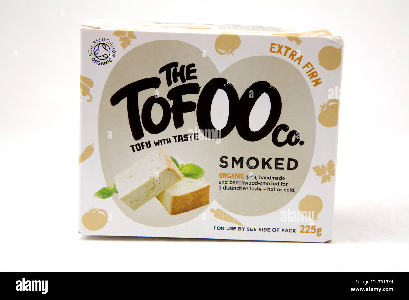 Il Tofoo Co faggio organico Tofu affumicato Foto Stock