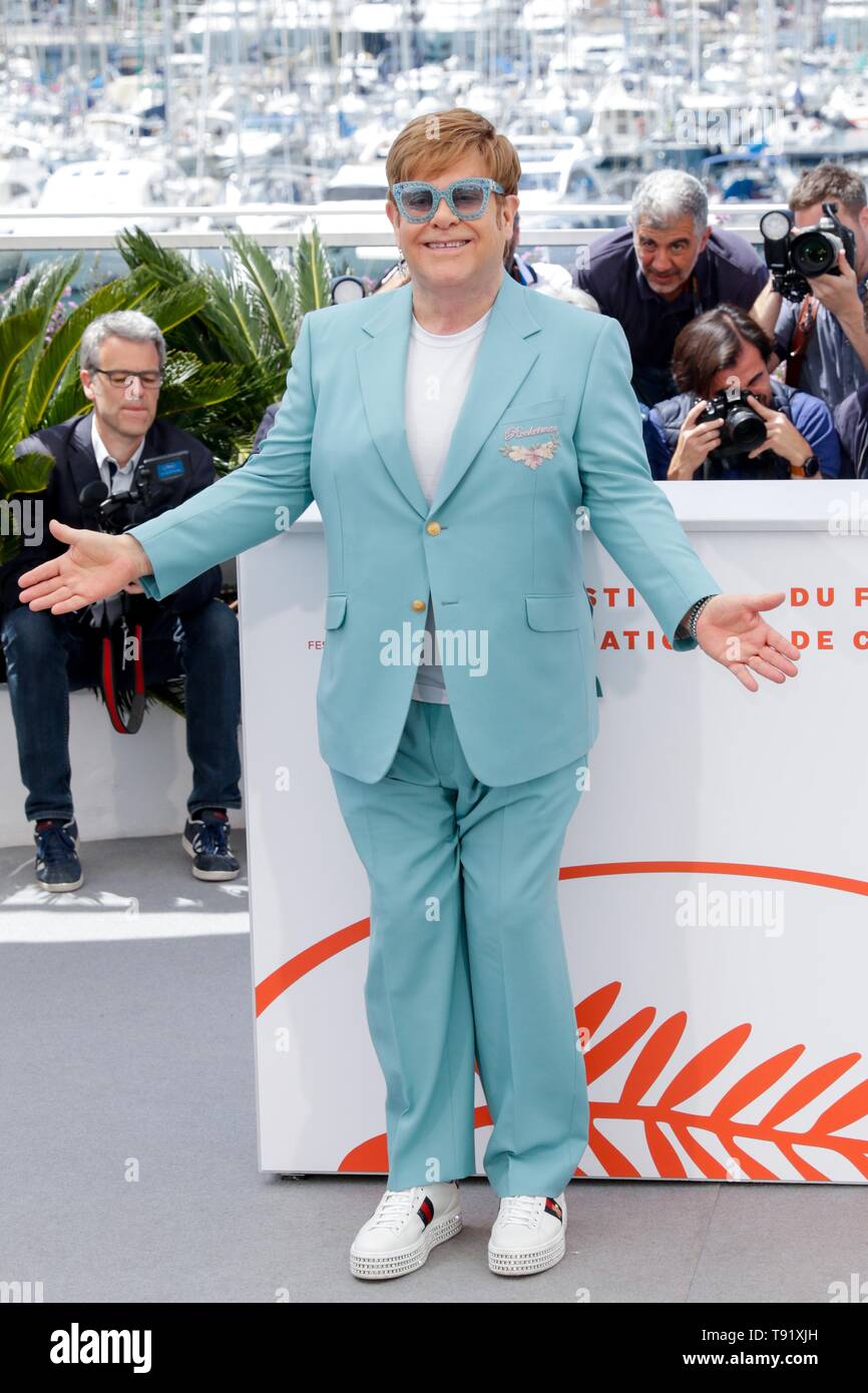 Cannes, Francia. 16 Maggio, 2019. 72a Cannes Film Festival. ELTON JOHN,2019 CANNES Credito: Allstar Picture Library/Alamy Live News Foto Stock