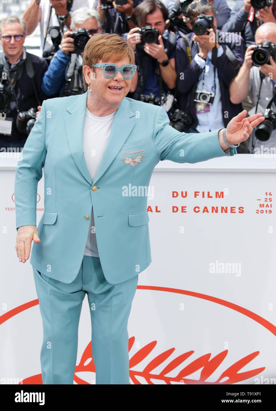 Cannes, Francia. 16 Maggio, 2019. 72a Cannes Film Festival. ELTON JOHN,2019 CANNES Credito: Allstar Picture Library/Alamy Live News Foto Stock