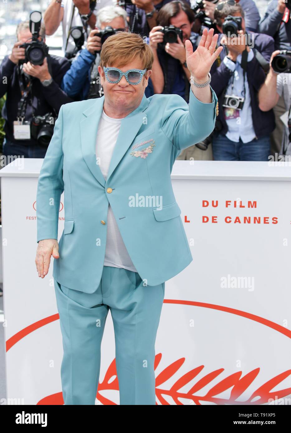 Cannes, Francia. 16 Maggio, 2019. 72a Cannes Film Festival. ELTON JOHN,2019 CANNES Credito: Allstar Picture Library/Alamy Live News Foto Stock