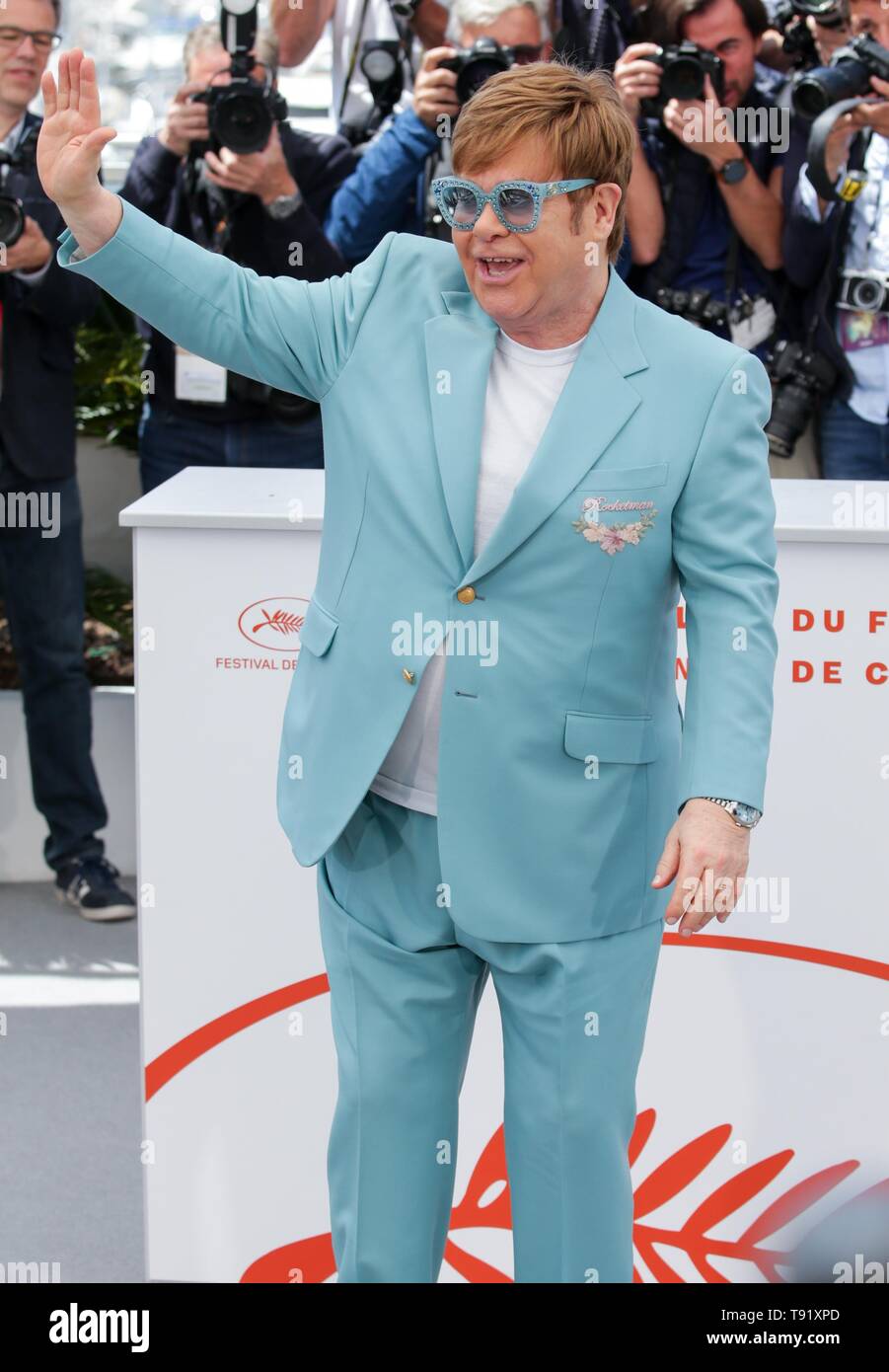 Cannes, Francia. 16 Maggio, 2019. 72a Cannes Film Festival. ELTON JOHN,2019 CANNES Credito: Allstar Picture Library/Alamy Live News Foto Stock