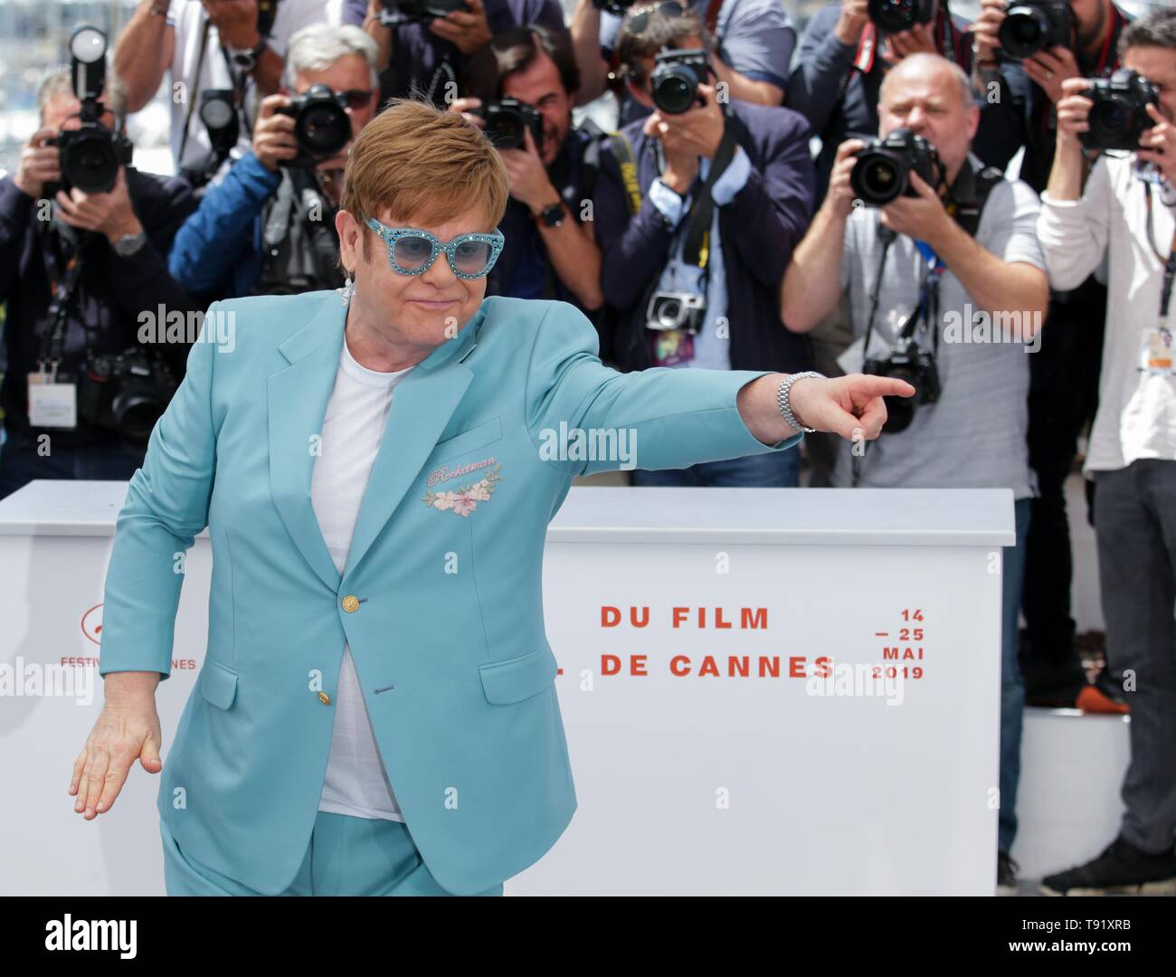 Cannes, Francia. 16 Maggio, 2019. 72a Cannes Film Festival. ELTON JOHN,2019 CANNES Credito: Allstar Picture Library/Alamy Live News Foto Stock