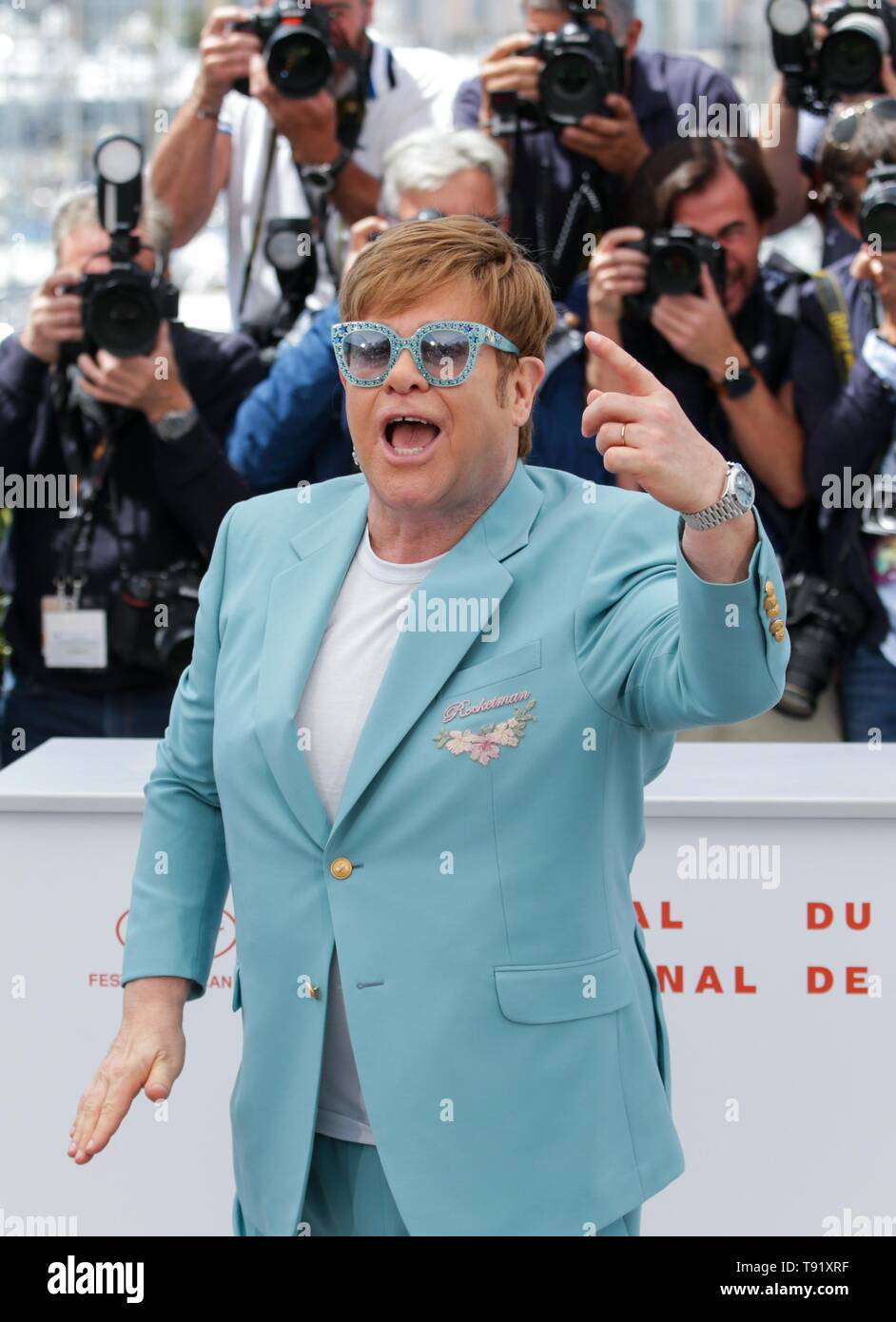 Cannes, Francia. 16 Maggio, 2019. 72a Cannes Film Festival. ELTON JOHN,2019 CANNES Credito: Allstar Picture Library/Alamy Live News Foto Stock
