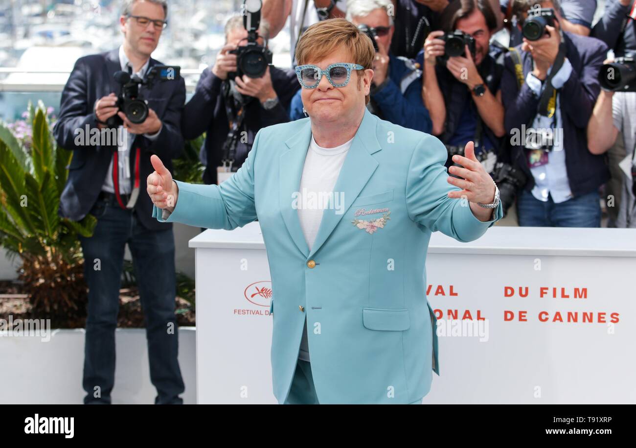 Cannes, Francia. 16 Maggio, 2019. 72a Cannes Film Festival. ELTON JOHN,2019 CANNES Credito: Allstar Picture Library/Alamy Live News Foto Stock
