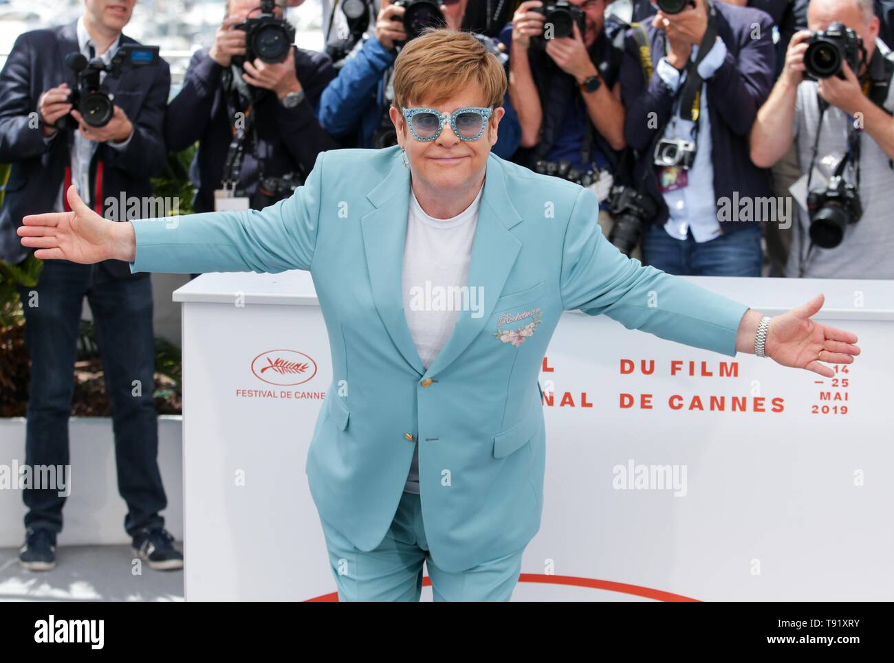 Cannes, Francia. 16 Maggio, 2019. 72a Cannes Film Festival. ELTON JOHN,2019 CANNES Credito: Allstar Picture Library/Alamy Live News Foto Stock