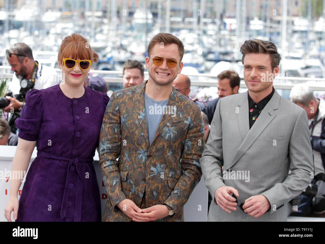 Cannes, Francia. 16 Maggio, 2019. 72a Cannes Film Festival. Bryce Dallas Howard, Taron Egerton, Richard Madden, 2019 Cannes Credito: Allstar Picture Library/Alamy Live News Foto Stock