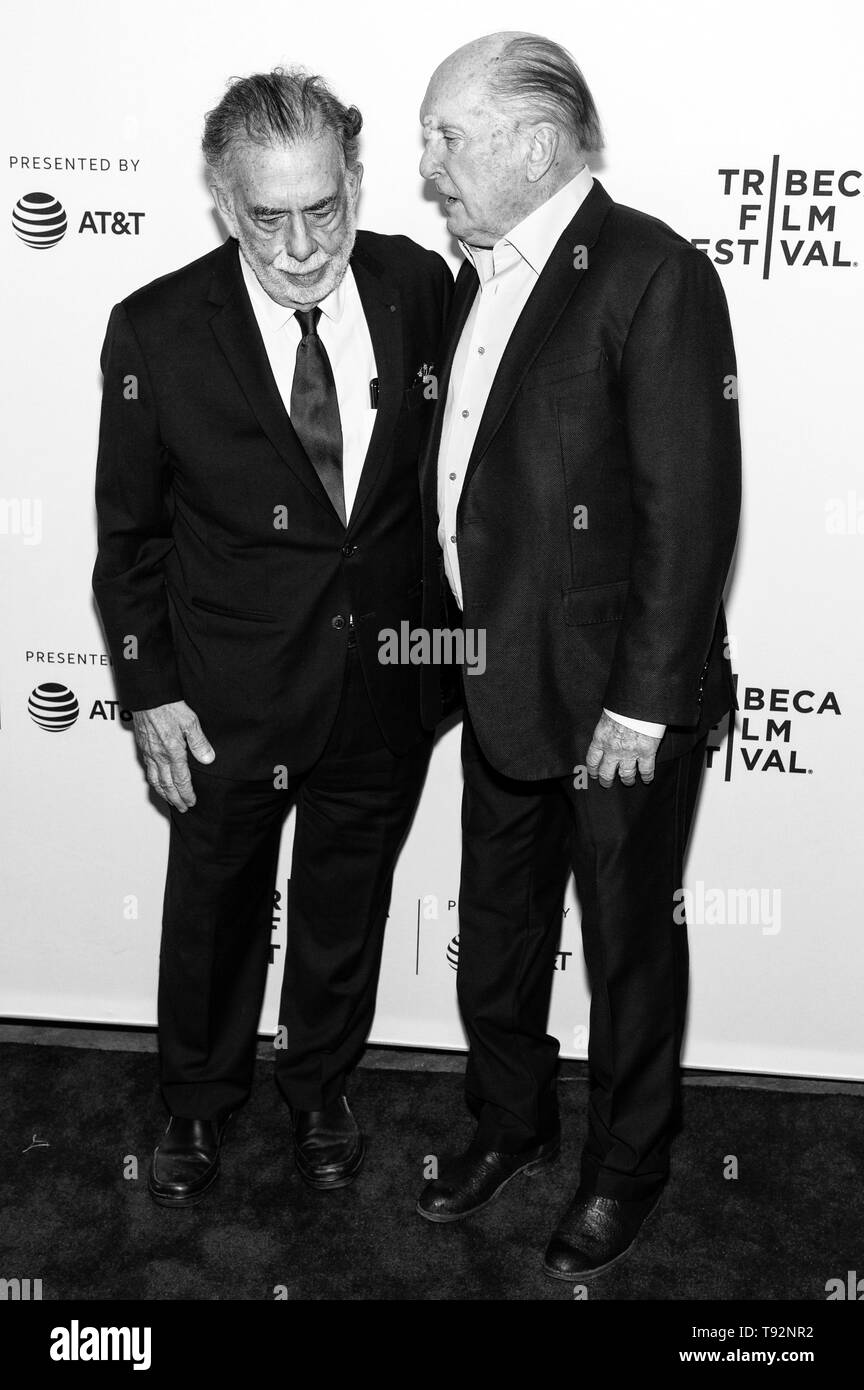 New York, NY - Aprile 28, 2019: Francis Ford Coppola e Robert Duvall frequentare 'Apocalypse Now" - 40 anni e restauro durante il 2019 Tribeca Film Foto Stock