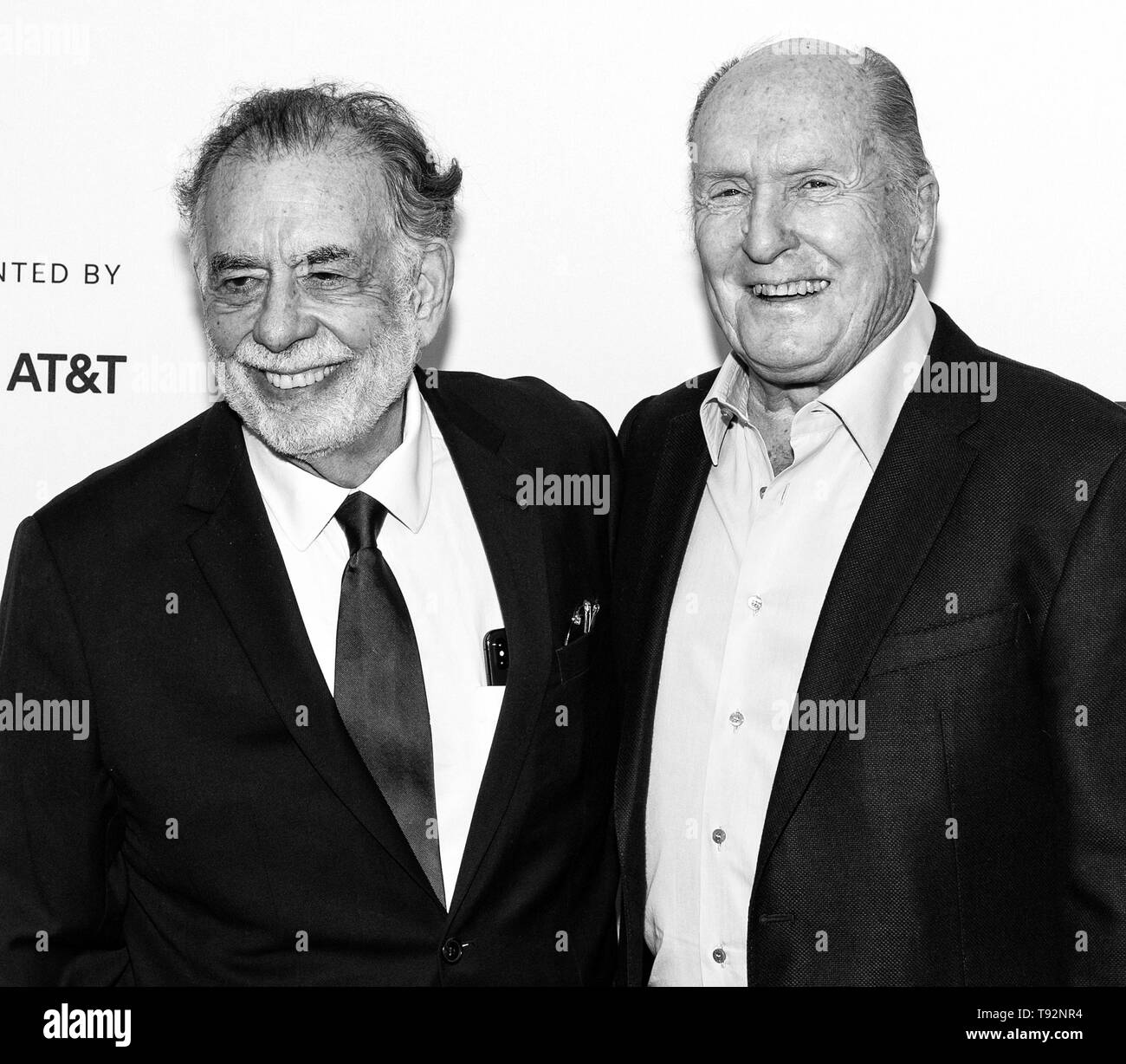 New York, NY - Aprile 28, 2019: Francis Ford Coppola e Robert Duvall frequentare 'Apocalypse Now" - 40 anni e restauro durante il 2019 Tribeca Film Foto Stock
