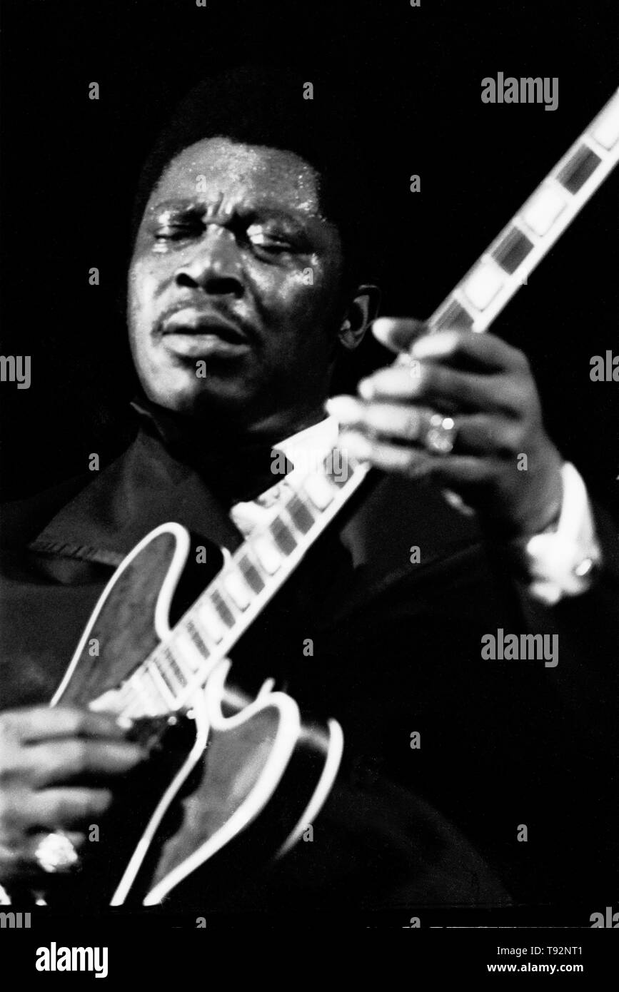 BB King, Concertgebouw di Amsterdam, Paesi Bassi - 1972, (foto Gijsbert Hanekroot) *** Caption locale *** re, b.b. Foto Stock