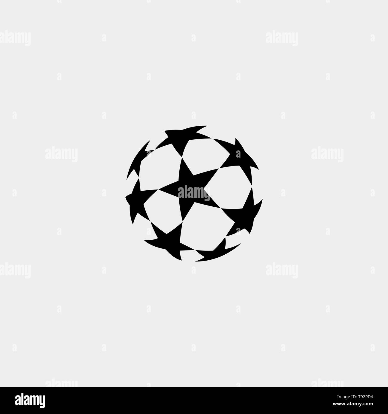 Champions League europe logo ufficiale illustrazione vettoriale - vector Illustrazione Vettoriale