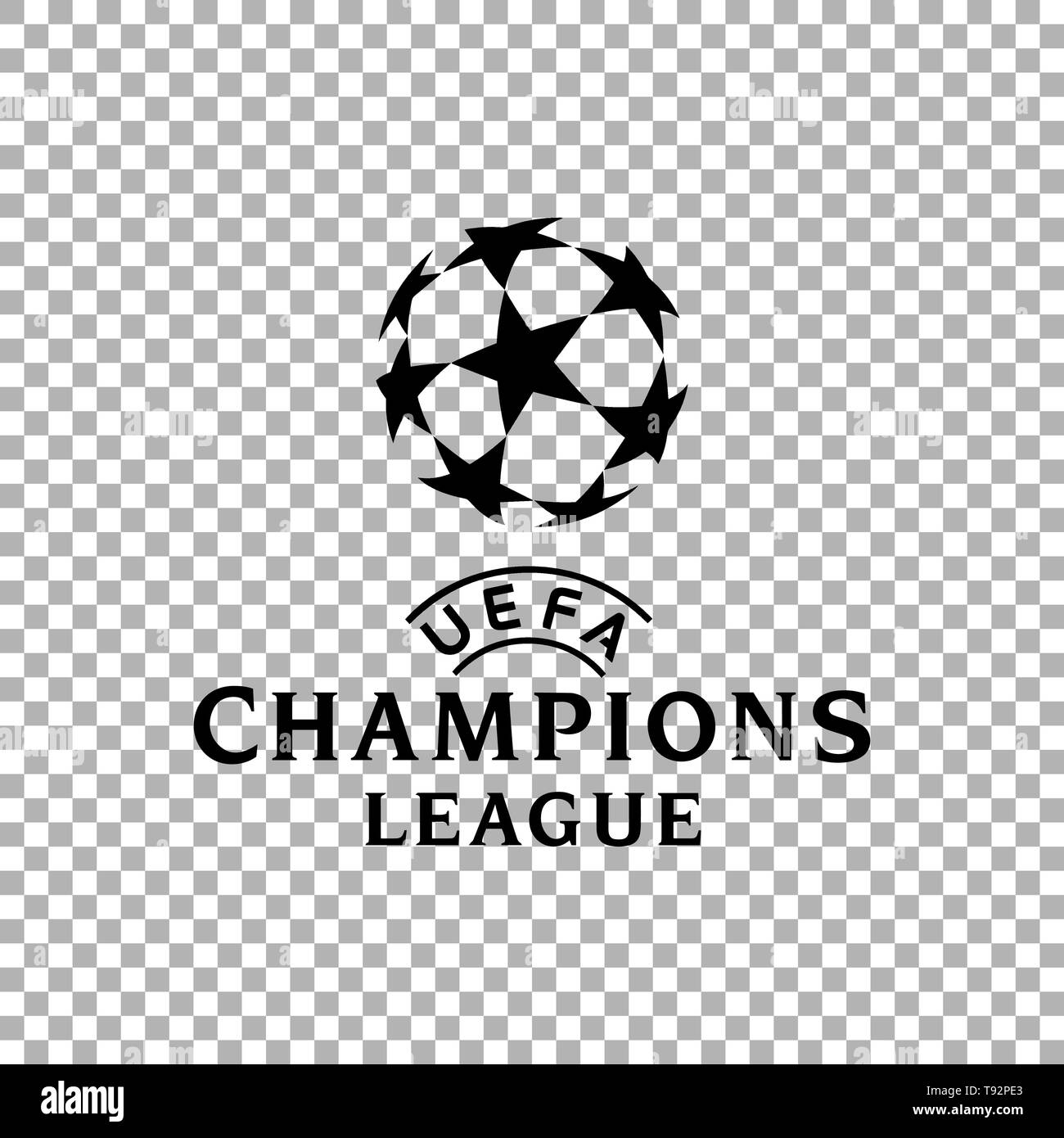 Champions League europe logo ufficiale illustrazione vettoriale - vector Illustrazione Vettoriale