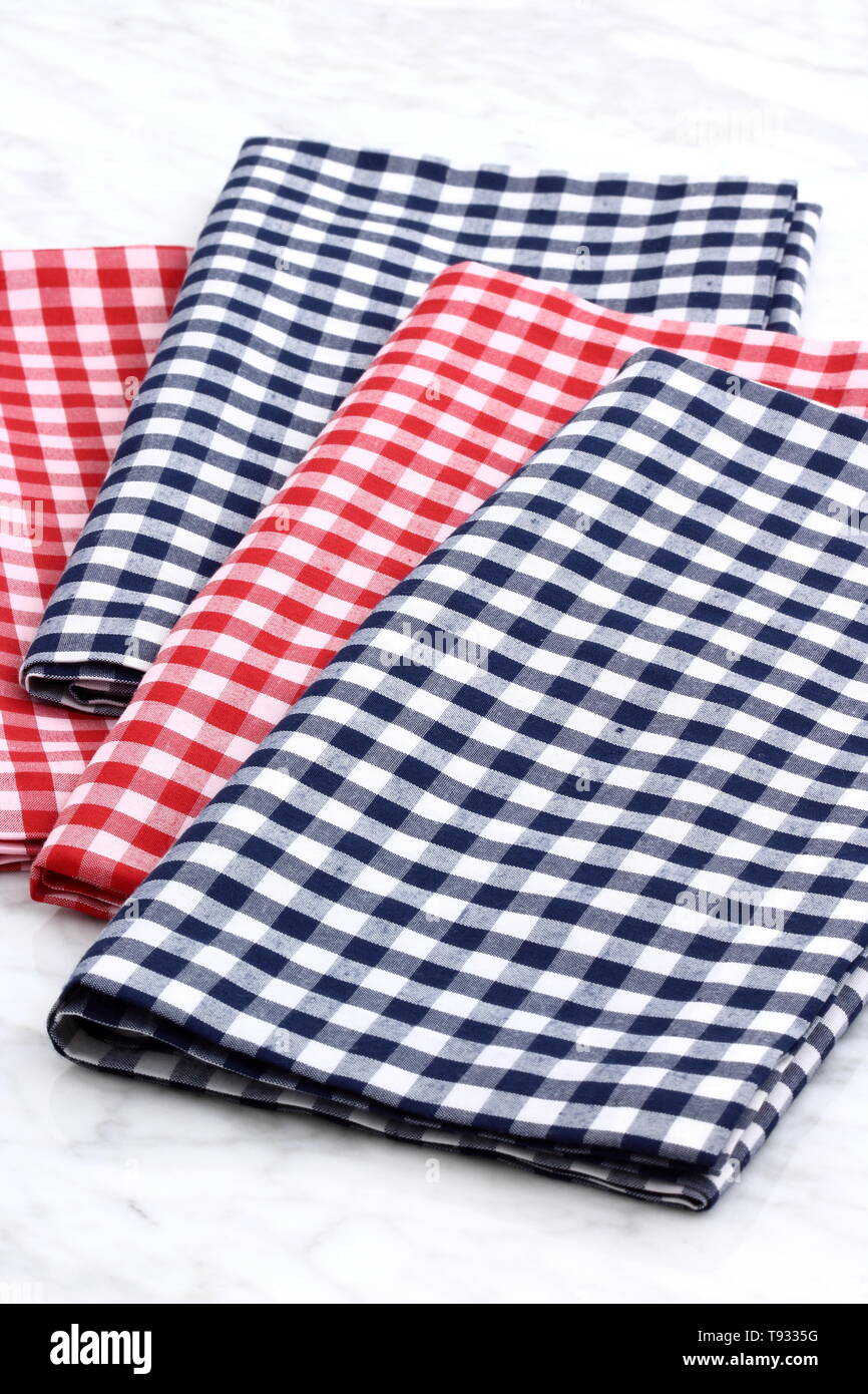 Alla moda e bella frabric placemats o tovaglioli in stile antico in marmo di carrara Foto Stock