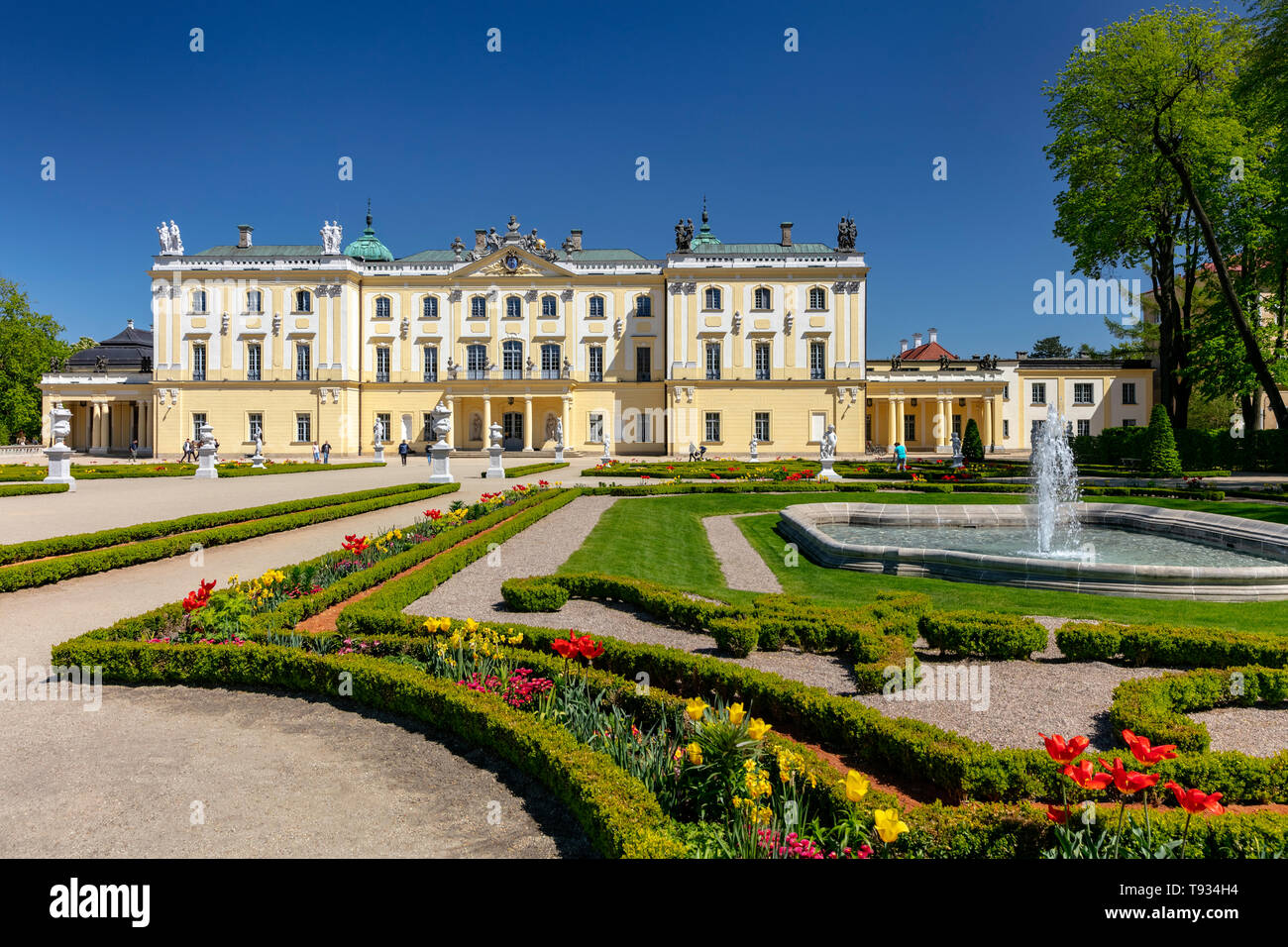 Il Branicki palazzo barocco e Medical University di Bialystok, Podlasie, Polonia Foto Stock