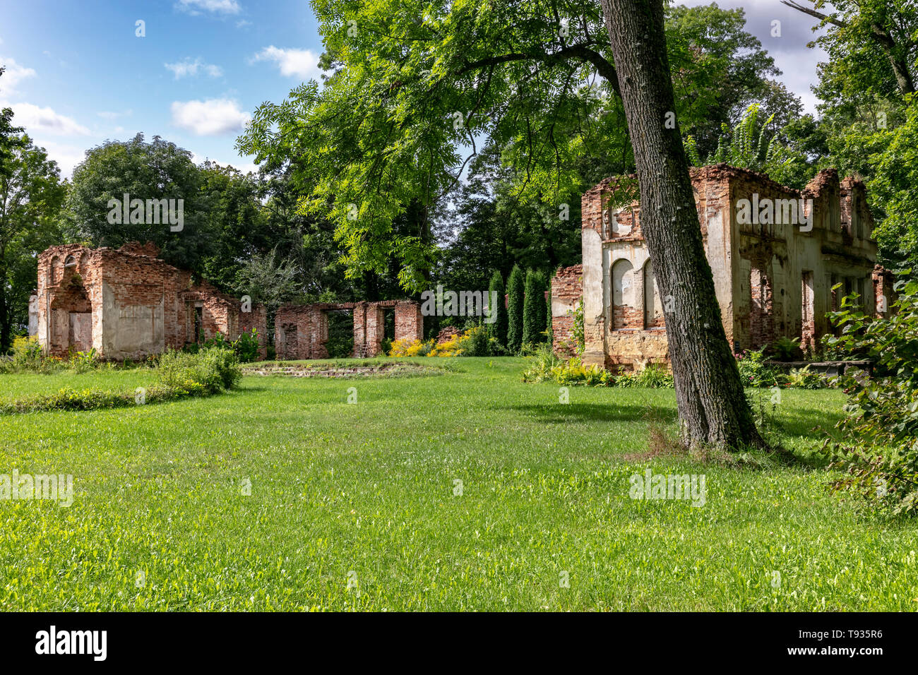 Hieronimowo rovina del palazzo Podlasie Polonia Foto Stock