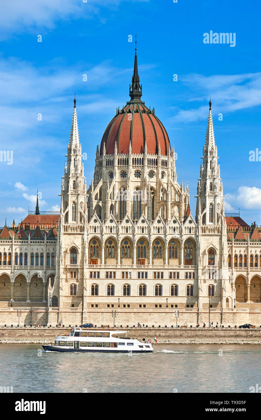 Budapest - il Parlamento ungherese edificio, Ungheria Foto Stock