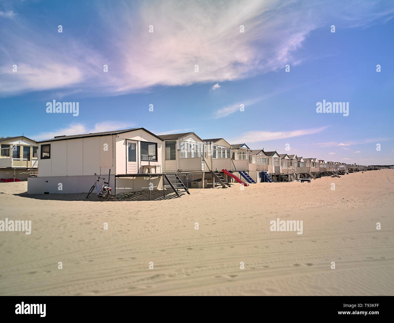 IJmuiderslag Spiaggia del piccolo ed accogliente beachtown: IJmuiden in mare North Holland Olanda Foto Stock