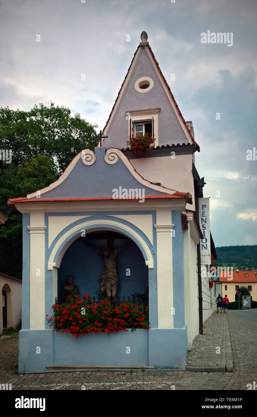 Český Krumlov, un vero Portagioie in Repubblica Ceca Foto Stock