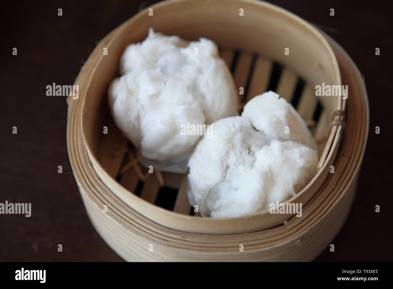 Yumcha , dim sum in bambù sistema di cottura a vapore Foto Stock