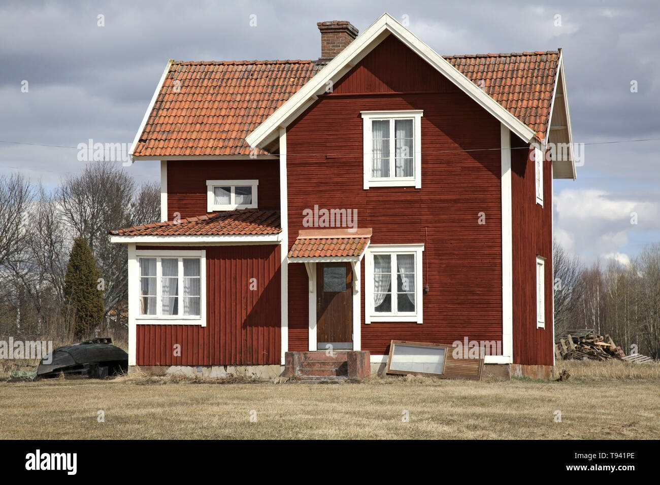 Edificio di Nusnas. Contea di Dalarna. Svezia Foto Stock