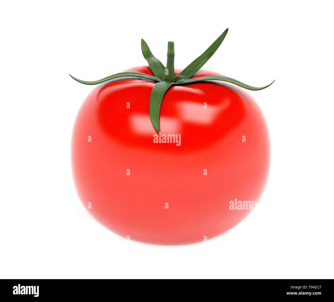 Pomodoro. 3D rendering immagine isolata su sfondo bianco Foto Stock