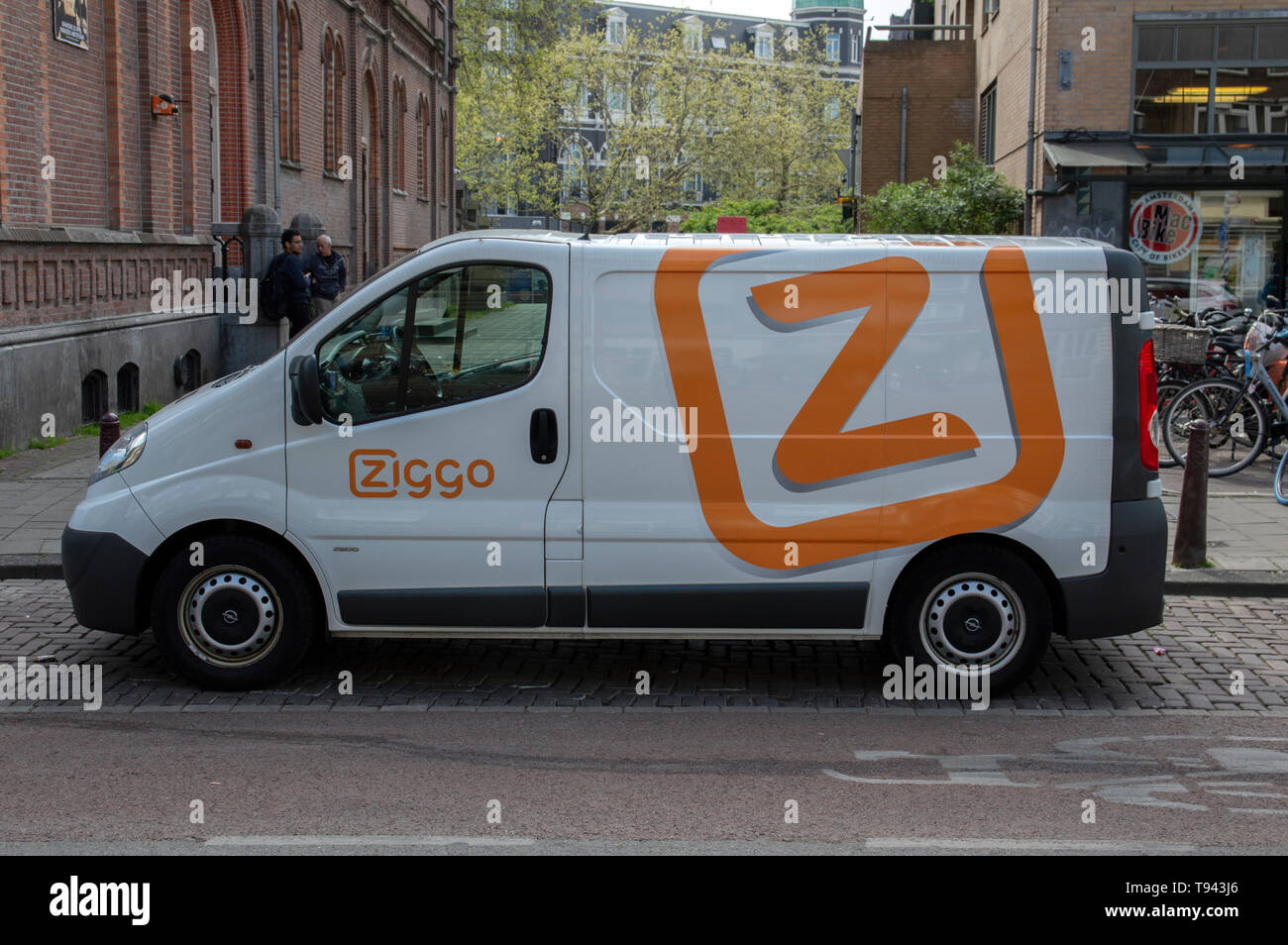 Ziggo ditta Van a Amsterdam Paesi Bassi 2019 Foto Stock