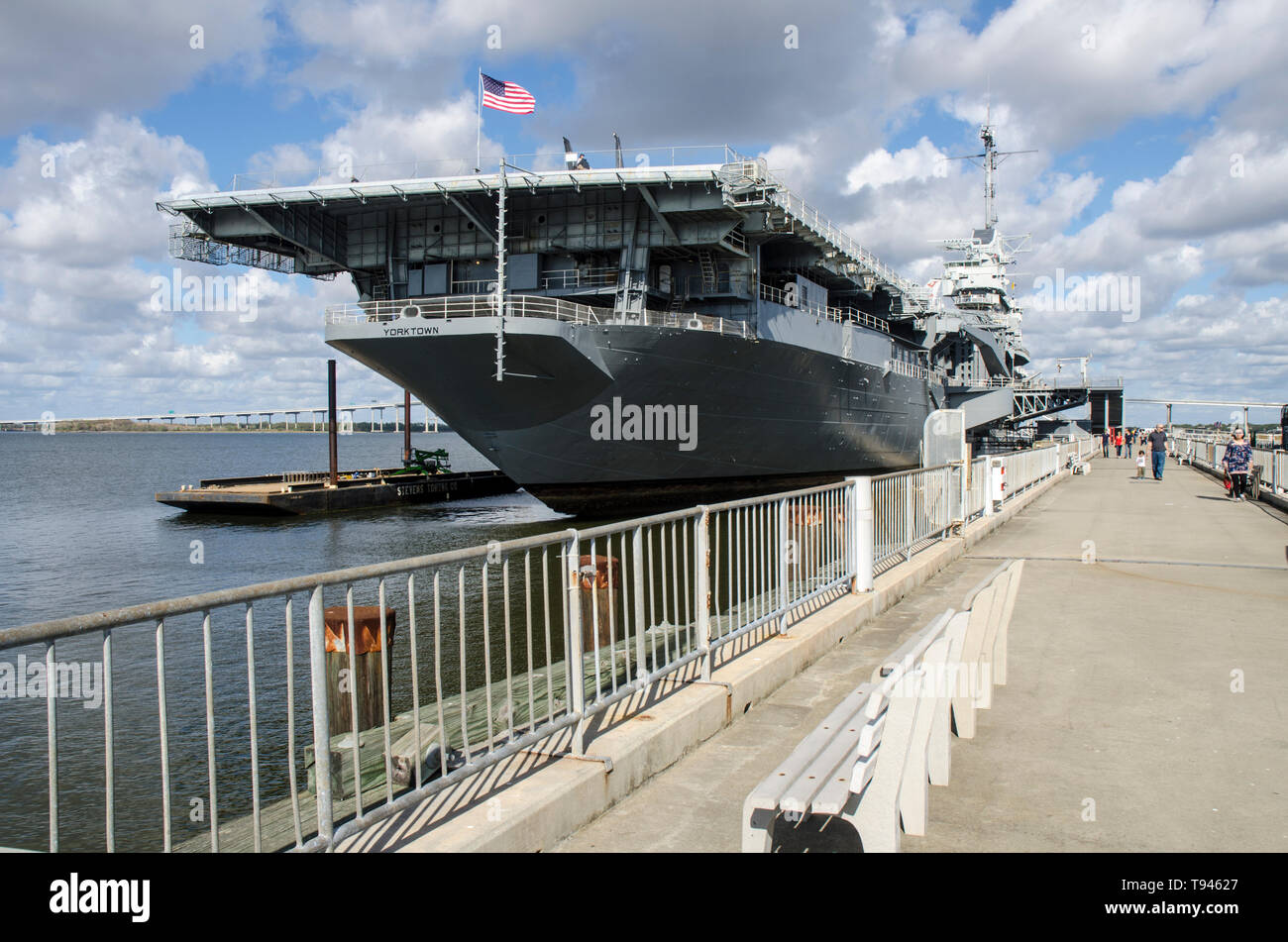 Patriots Point Naval e il Museo Marittimo, Charleston, Carolina del Sud Foto Stock