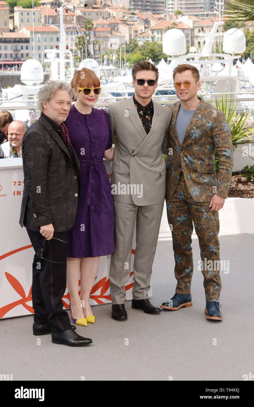 16 maggio 2019 - Cannes, Francia - CANNES, Francia - 16 Maggio: Dexter Fletcher, Elton John, Taron Egerton, Richard Madden e Bryce Dallas Howard frequentare il photocall per ''Rocketman'' durante la 72annuale di festival di pellicola di Cannes il 16 maggio 2019 a Cannes, Francia. (Credito Immagine: © Federico InjimbertZUMA filo) Foto Stock