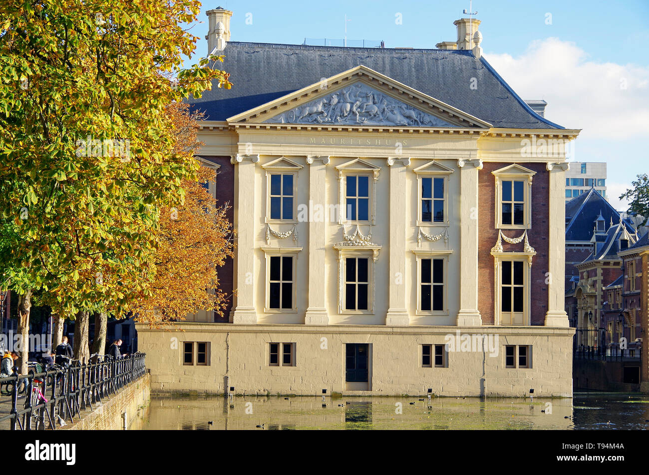 Il Mauritshaus, all'Aia, il quale alloggia l'olandese Royal armadio di dipinti, principalmente dalla cosiddetta età d oro Foto Stock