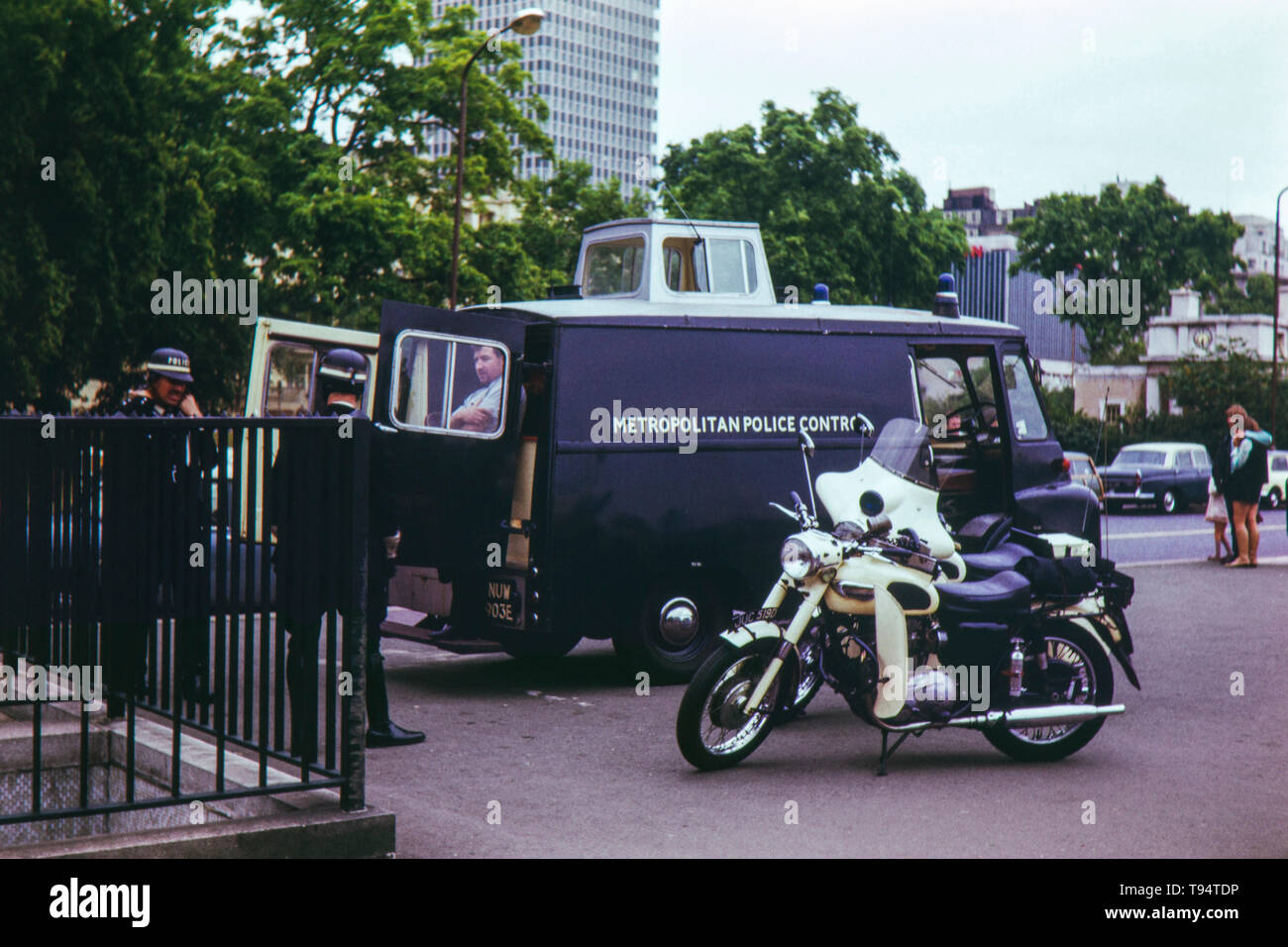 Metropolitan i veicoli della polizia di Londra 1969 Foto Stock