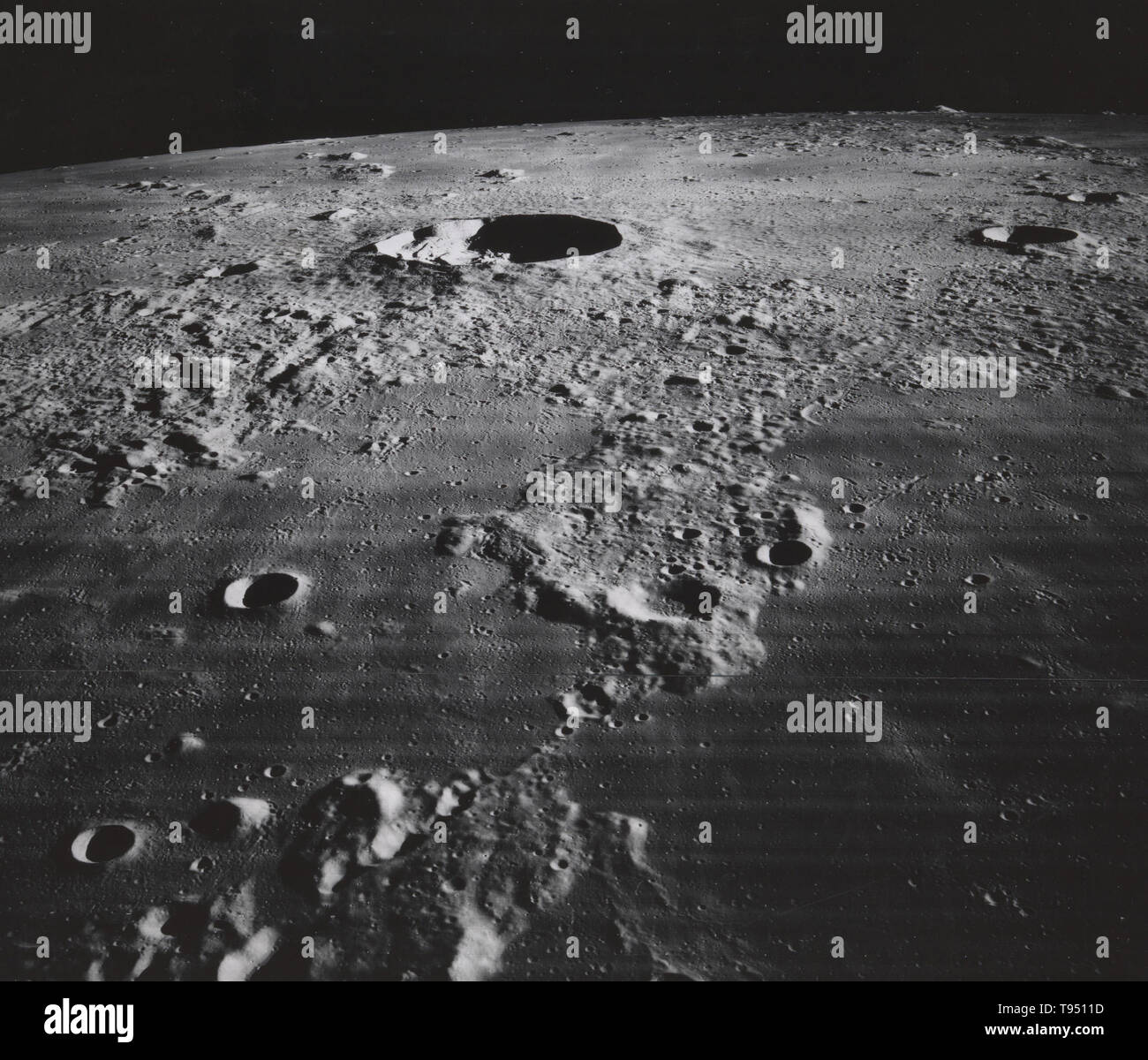 La superficie della luna, che mostra il cratere Kepler e vicinanze, 1967. Foto Stock