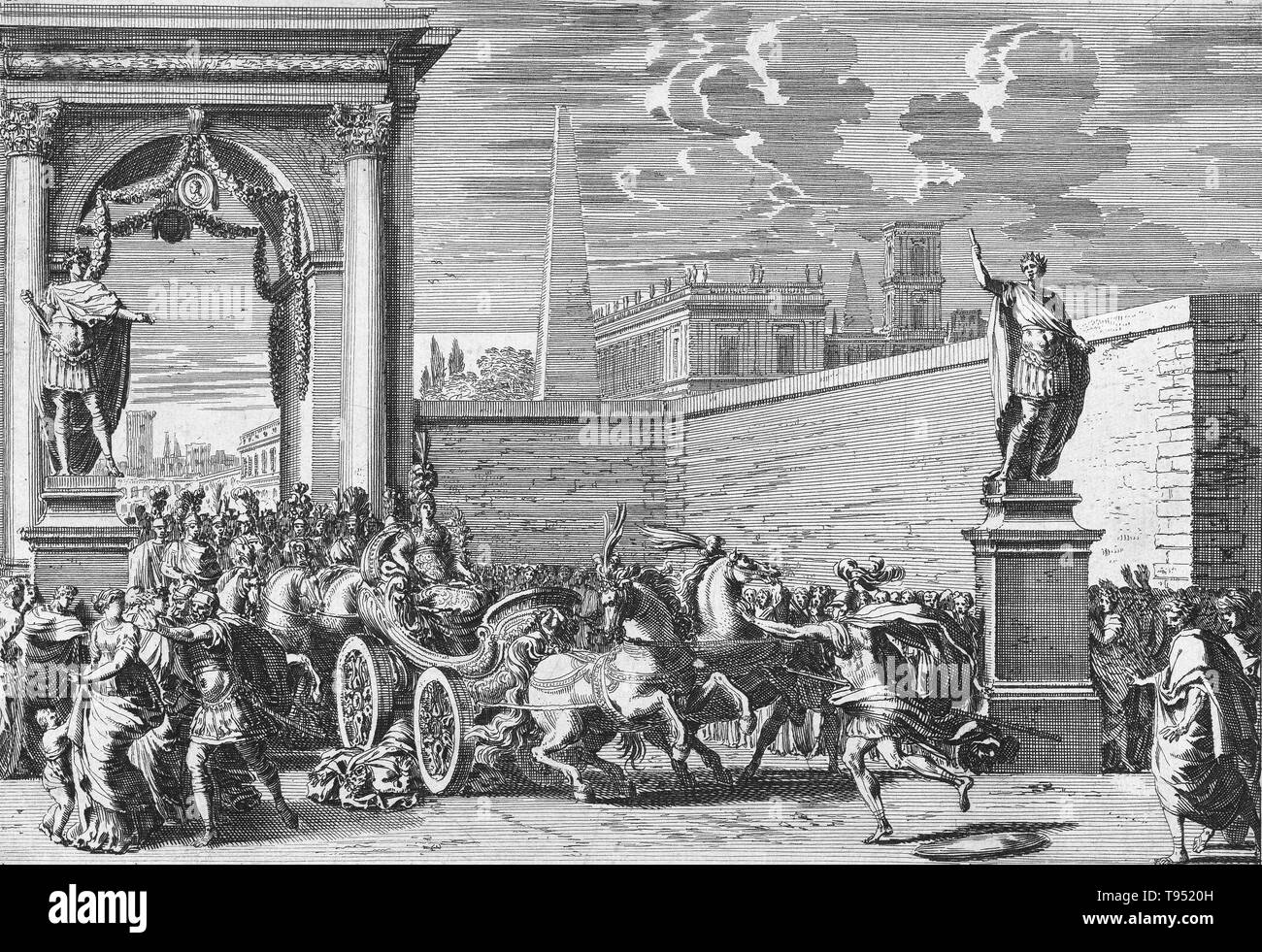 Servius Tullio fu il leggendario sesto re di Roma e a seconda della sua dinastia etrusca. Egli regnò 575-535 A.C. Egli ha detto di essere stato il primo romano re di aderire senza elezione da parte del Senato, dopo aver guadagnato il trono dal sostegno popolare; e prima di essere eletto dal senato da soli, senza riferimento alle persone. Egli era un sovrano popolare e uno di Roma più significativo dei benefattori. Foto Stock