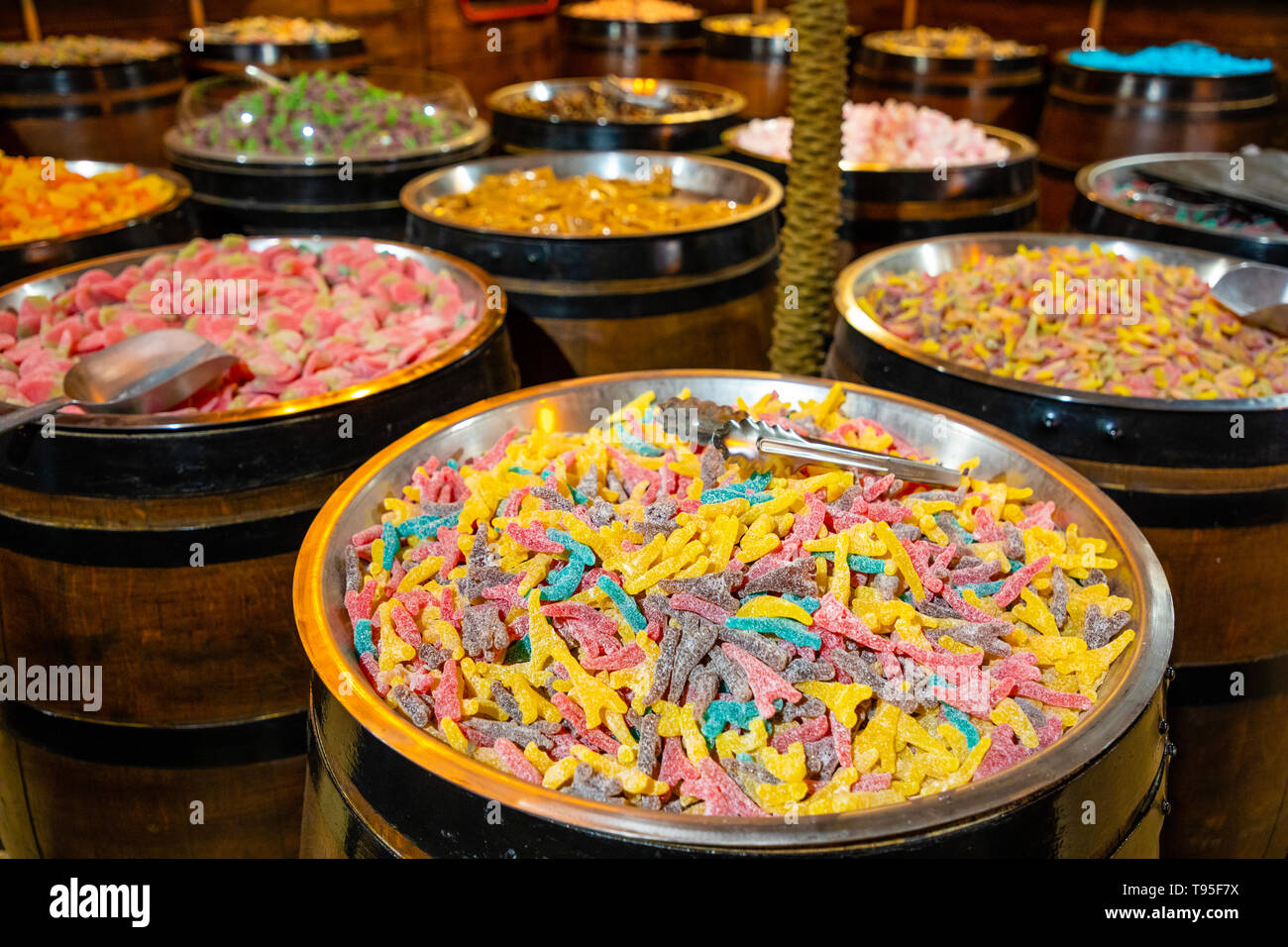 Negozio di dolci il Quartiere Latino di Parigi, Francia Foto Stock