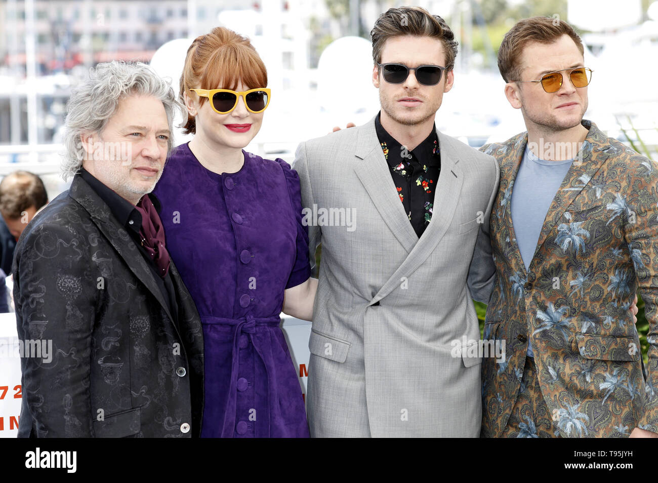 Cannes, Francia. 16 Maggio, 2019. Dexter Fletcher, Bryce Dallas Howard, Richard Madden e Taron Egerton al 'Rocketman' photocall durante la 72a Cannes Film Festival presso il Palais des Festivals il 16 maggio 2019 a Cannes, Francia | Utilizzo di credito in tutto il mondo: dpa/Alamy Live News Foto Stock