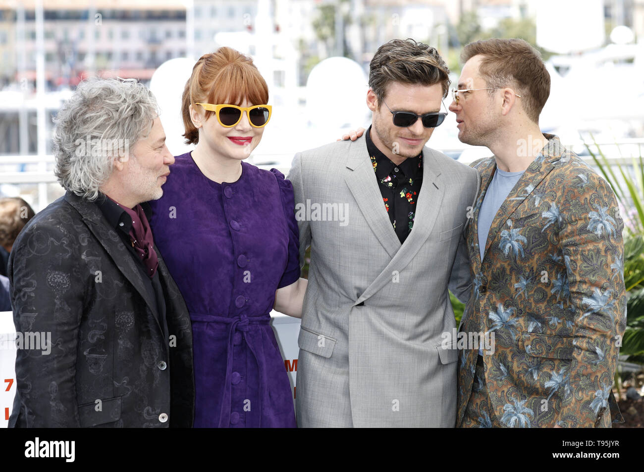 Cannes, Francia. 16 Maggio, 2019. Dexter Fletcher, Bryce Dallas Howard, Richard Madden e Taron Egerton al 'Rocketman' photocall durante la 72a Cannes Film Festival presso il Palais des Festivals il 16 maggio 2019 a Cannes, Francia | Utilizzo di credito in tutto il mondo: dpa/Alamy Live News Foto Stock