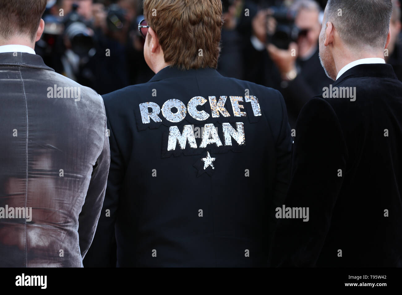 Cannes, Francia. 16 Maggio, 2019. CANNES, Francia - 16 Maggio: Sir Elton John assiste lo screening di "Rocket Man' durante la 72a Cannes Film Festival ( Credito: Mickael Chavet/Alamy Live News Foto Stock