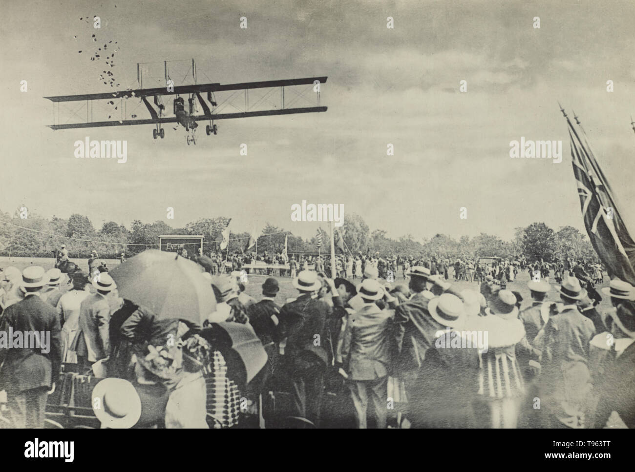 Air show. Fedele Azari (italiano, 1895 - 1930); Milano, Italia; 1914 - 1929; gelatina silver stampa. Foto Stock