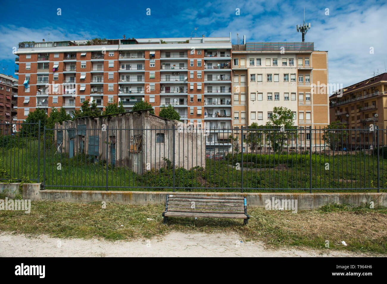 Roma, Casal Bruciato. Italia: Tiburtino park. Foto Stock