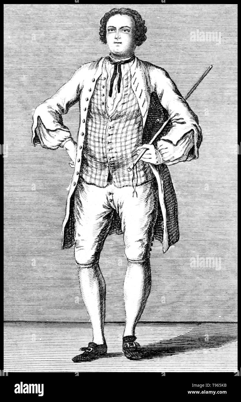 Hannah Snell (Aprile 23, 1723 - 8 febbraio 1792) era un soldato inglese. Nel 1744 Anna sposò un uomo di nome James Summs. La coppia ebbe una figlia, ma il bambino morì e suo marito scomparso. Ha preso in prestito vestiti da suo cognato, James Gray, assunse la sua identità e unite i Marines. Nel 1748, la sua unità è stata inviata a catturare la colonia francese della battaglia di Pondicherry in India. Inoltre ha combattuto nella battaglia di Devicottail nel 1749. Foto Stock Hannah Snell (Aprile 23, 1723 - 8 febbraio 1792) era un soldato inglese. Nel 1744 Anna sposò un uomo di nome James Summs. La coppia ebbe una figlia, ma il bambino morì e suo marito scomparso. Ha preso in prestito vestiti da suo cognato, James Gray, assunse la sua identità e unite i Marines. Nel 1748, la sua unità è stata inviata a catturare la colonia francese della battaglia di Pondicherry in India. Inoltre ha combattuto nella battaglia di Devicottail nel 1749. Foto Stock