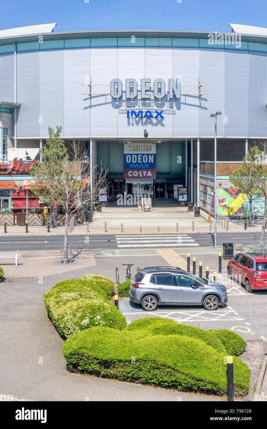 L' Odeon Greenwich cinema Imax al Millennium Leisure Park, Bugsby modo sulla penisola di Greenwich. Foto Stock