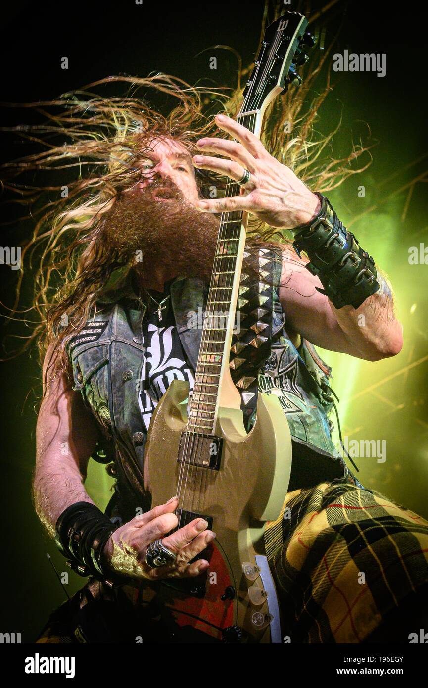 15 maggio 2019 - Toronto, Ontario, Canada - American metal band "Black Label Society" ha venduto fuori due spettacoli al Teatro dell Opera di Toronto. I membri della band: ZAKK WYLDE, JEFF FABB, JOHN DESERVIO JD, DARIO LORINA (credito Immagine: © Igor Vidyashev/ZUMA filo) Foto Stock