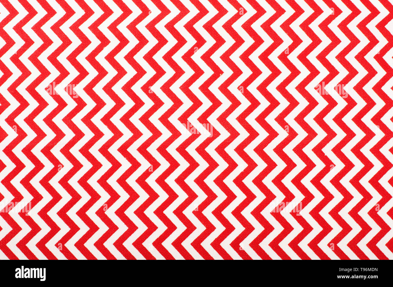 Stripe Pattern seamless colori bianco e rosso, texture tessili. Wave stripe sfondo astratto Foto Stock