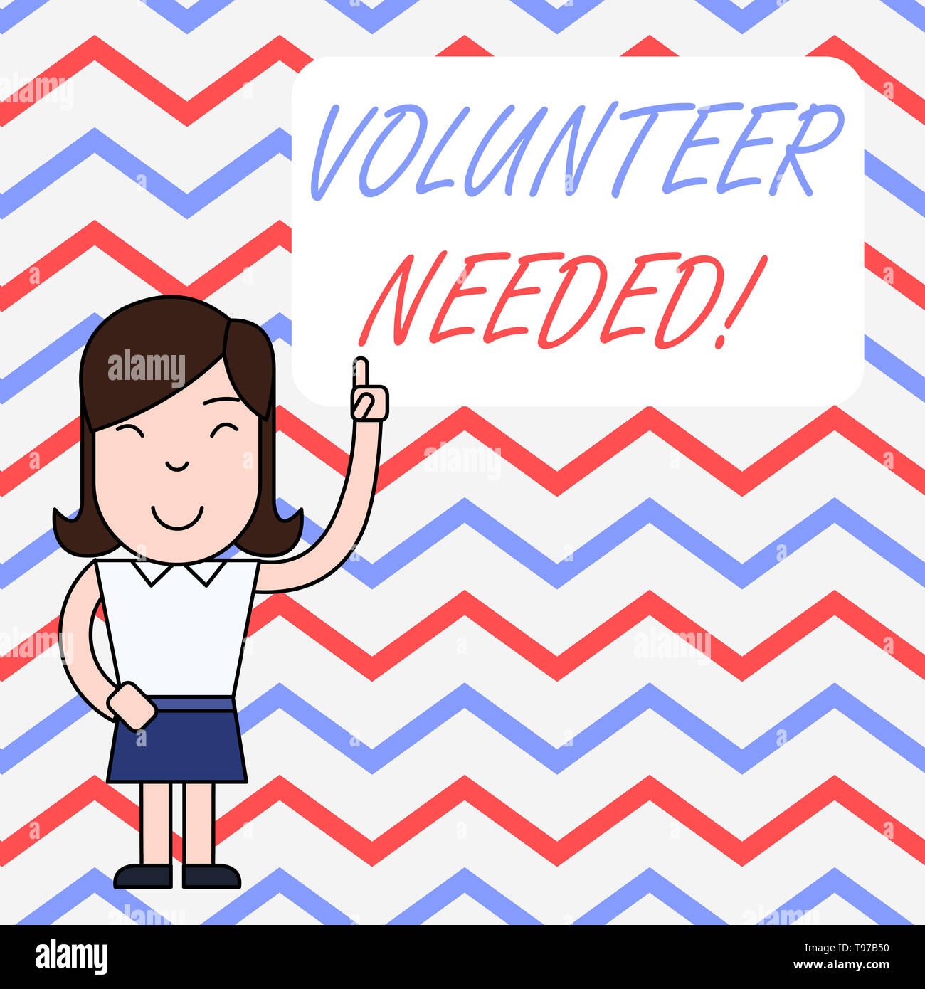 La grafia la scrittura di testo necessari volontari. Foto concettuale chiedendo dimostrando al lavoro di organizzazione senza essere pagati Foto Stock