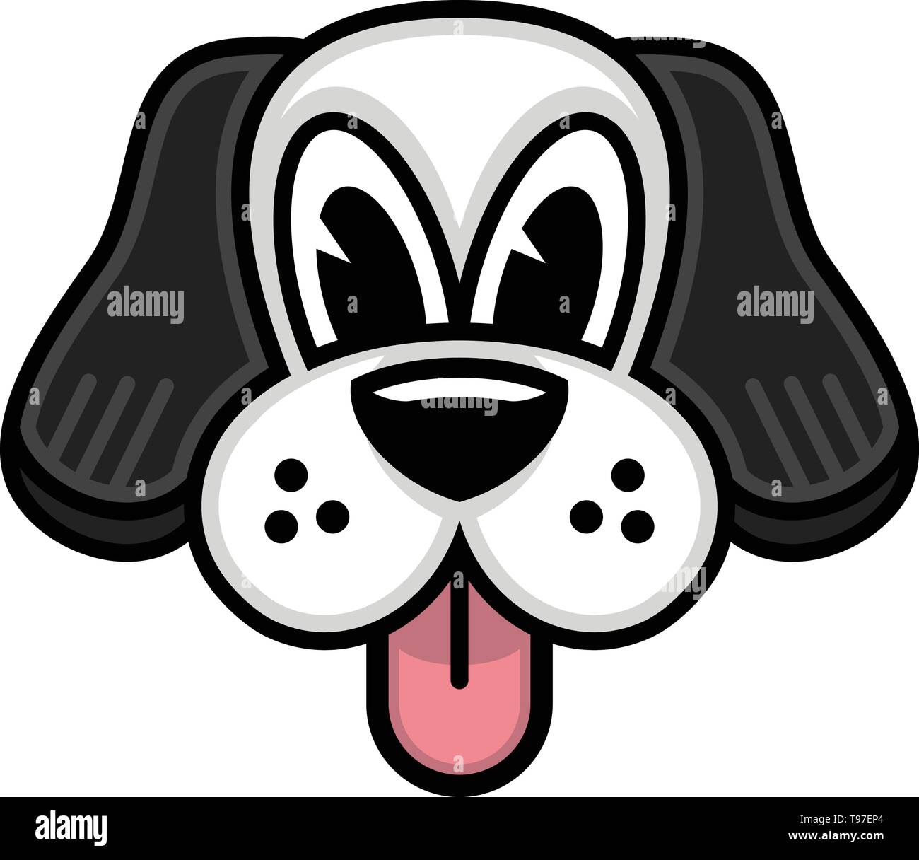 Dog Face Icona vettore Illustrazione Vettoriale