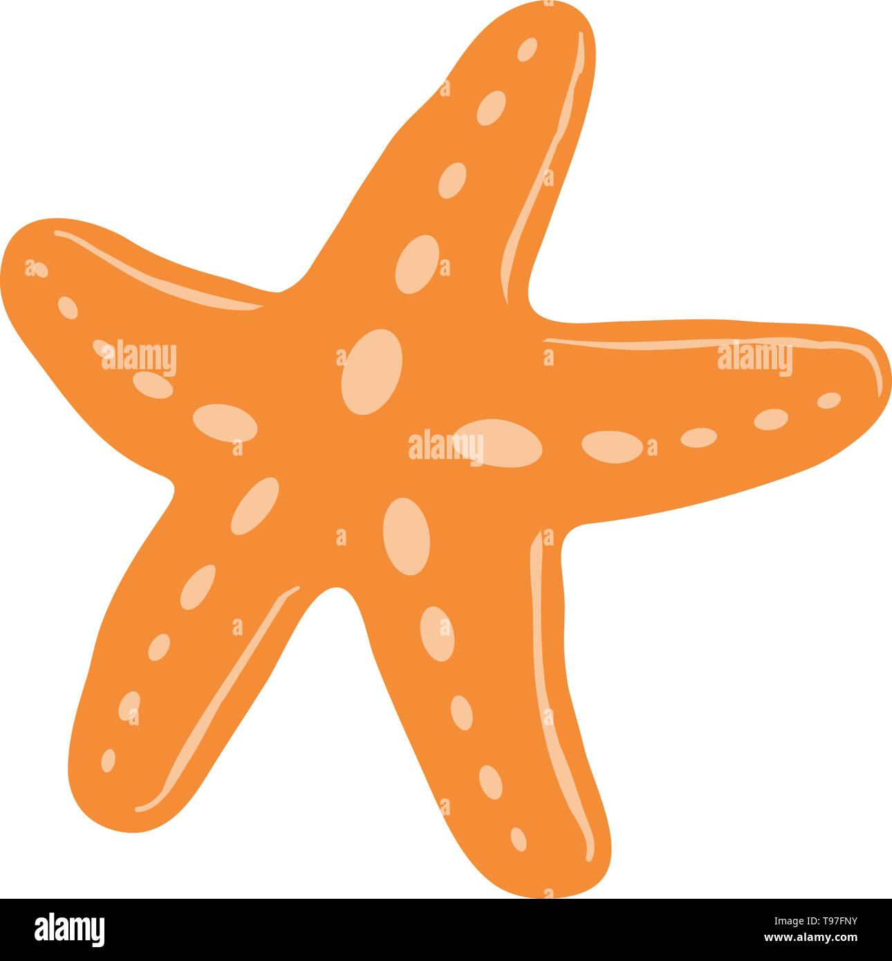 Starfish icona Vettore Illustrazione Vettoriale