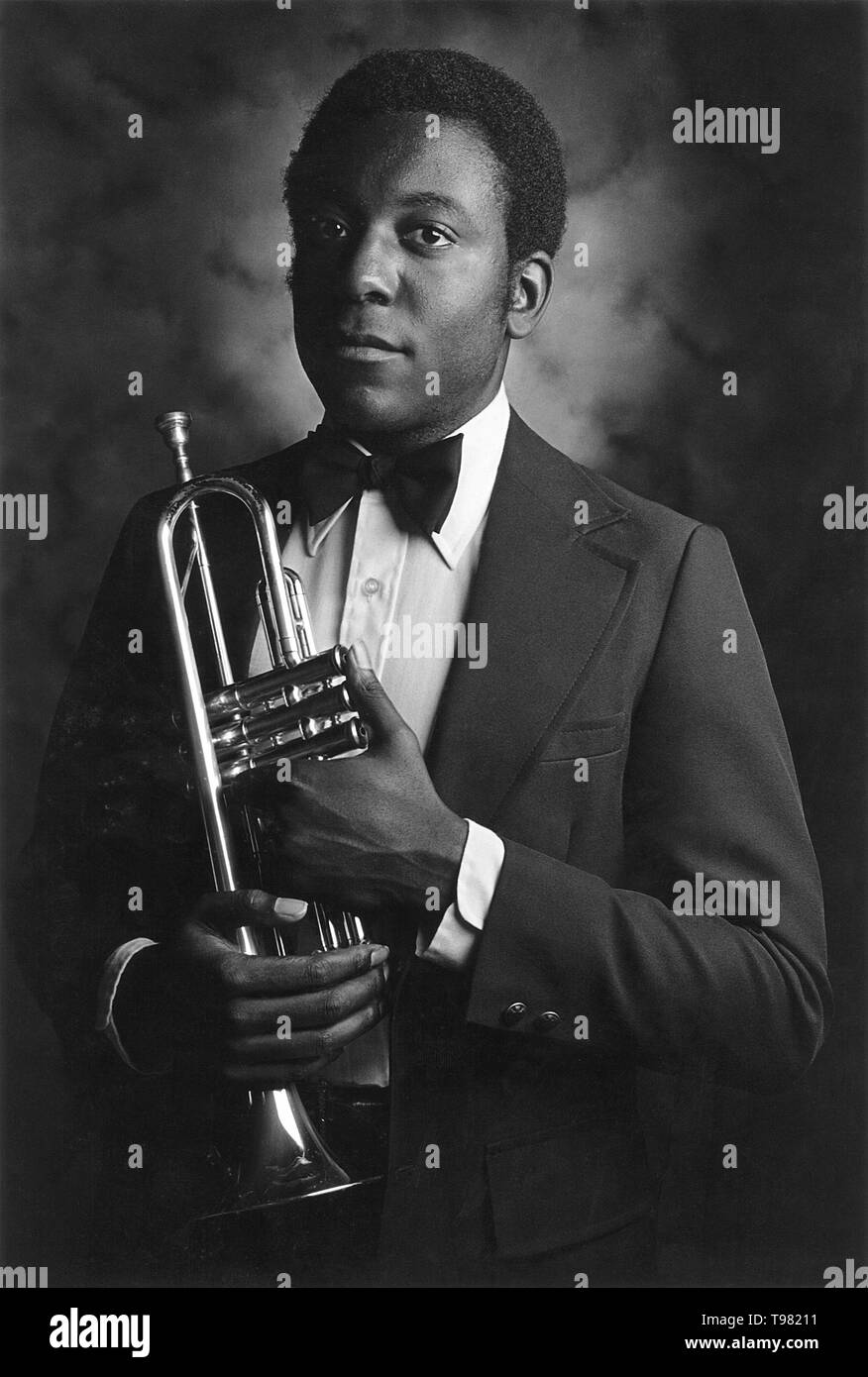 Ritratto di un musicista jazz, Rochester, Stati Uniti d'America Foto Stock