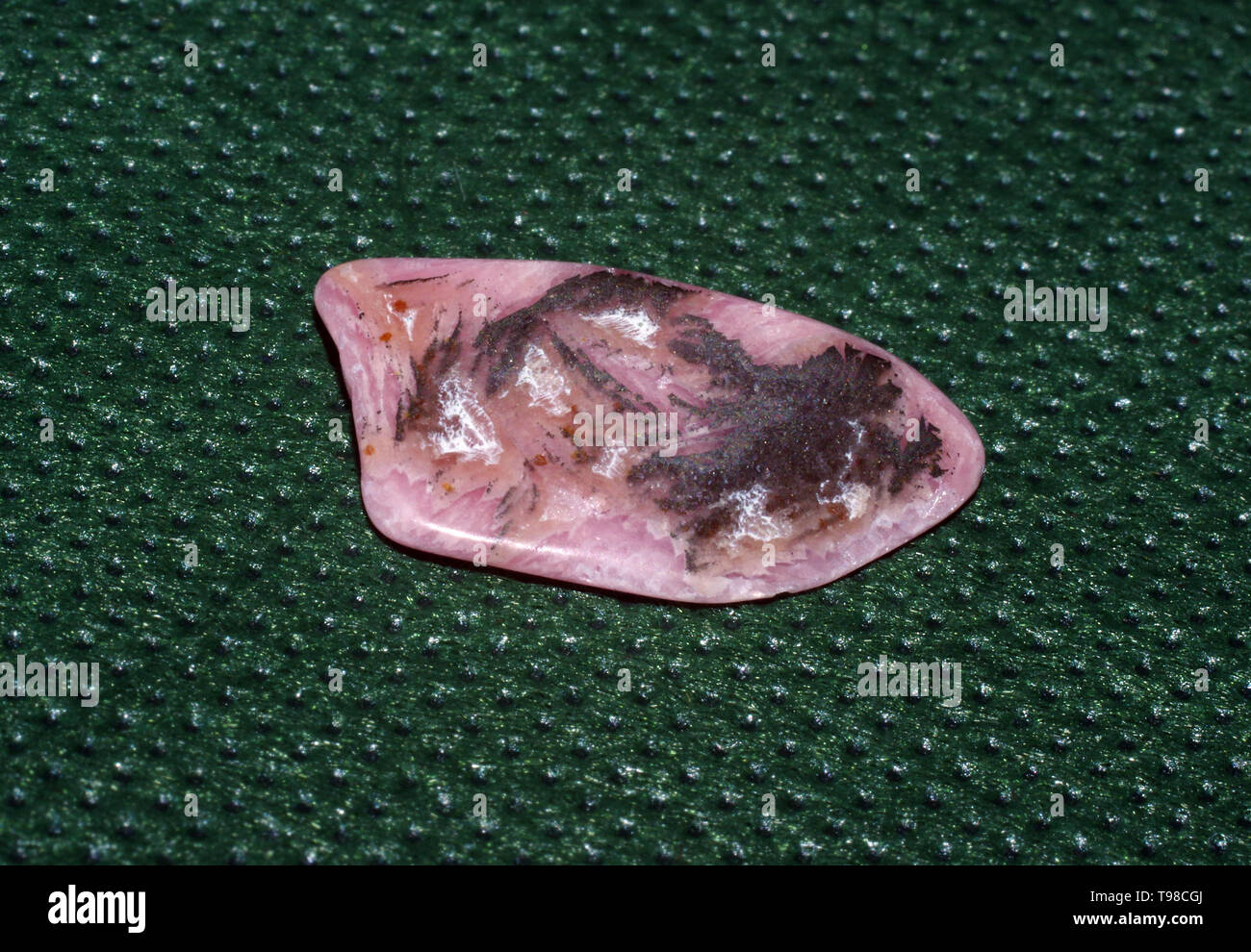 Rodocrosite rock di Argentina isolato di close-up Foto Stock
